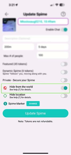 Hide Location Exception